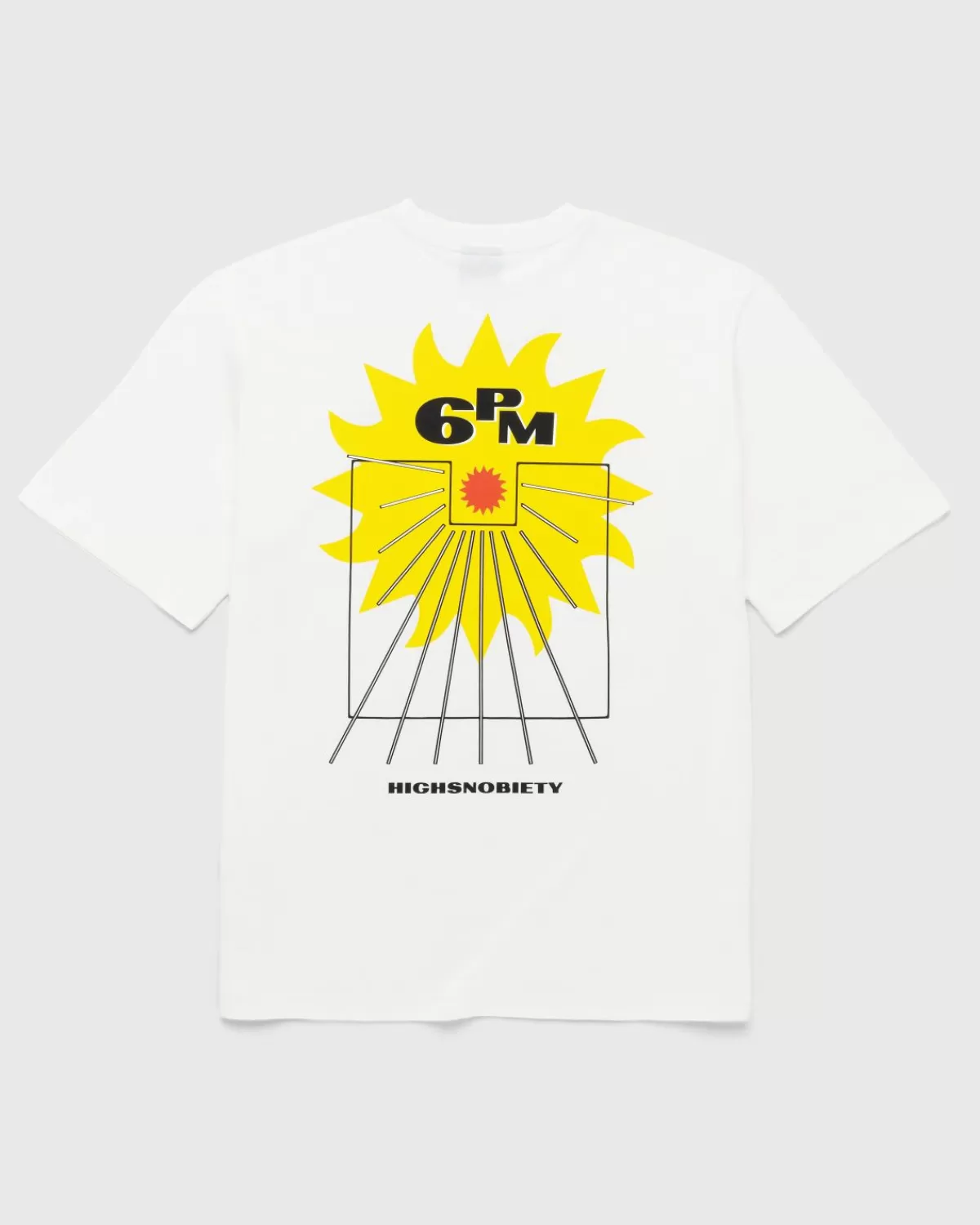 6PM 18.00 X Highsnobiety Berlin, Berlin 3 T-Shirt Met Logo Wit Fashion