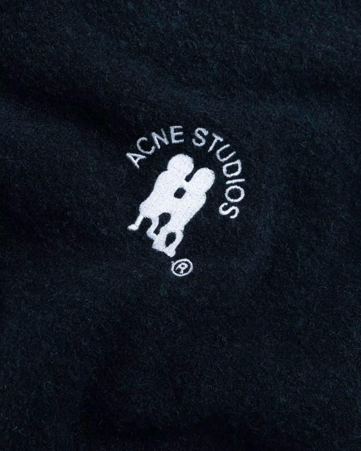 acne_studios_geborduurd_logo_ronde_hals_donker_marineblauw_gemeleerd_5.webp Gebreide Kleding^Acne Studios Geborduurd Logo Ronde Hals Donker Marineblauw Gemeleerd