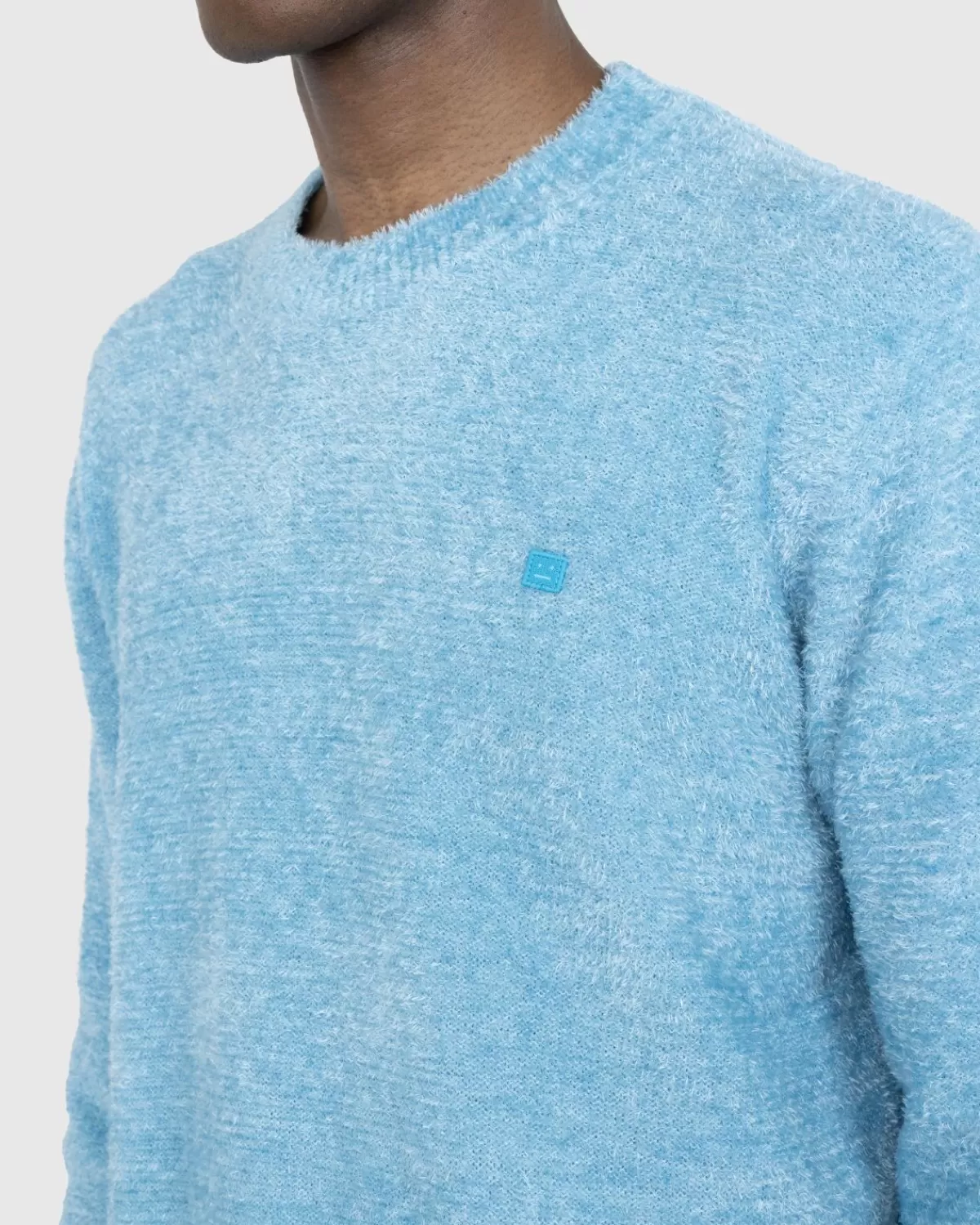 acne_studios_getextureerde_trui_teal_blue_2.webp Gebreide Kleding^Acne Studios Getextureerde Trui Teal Blue