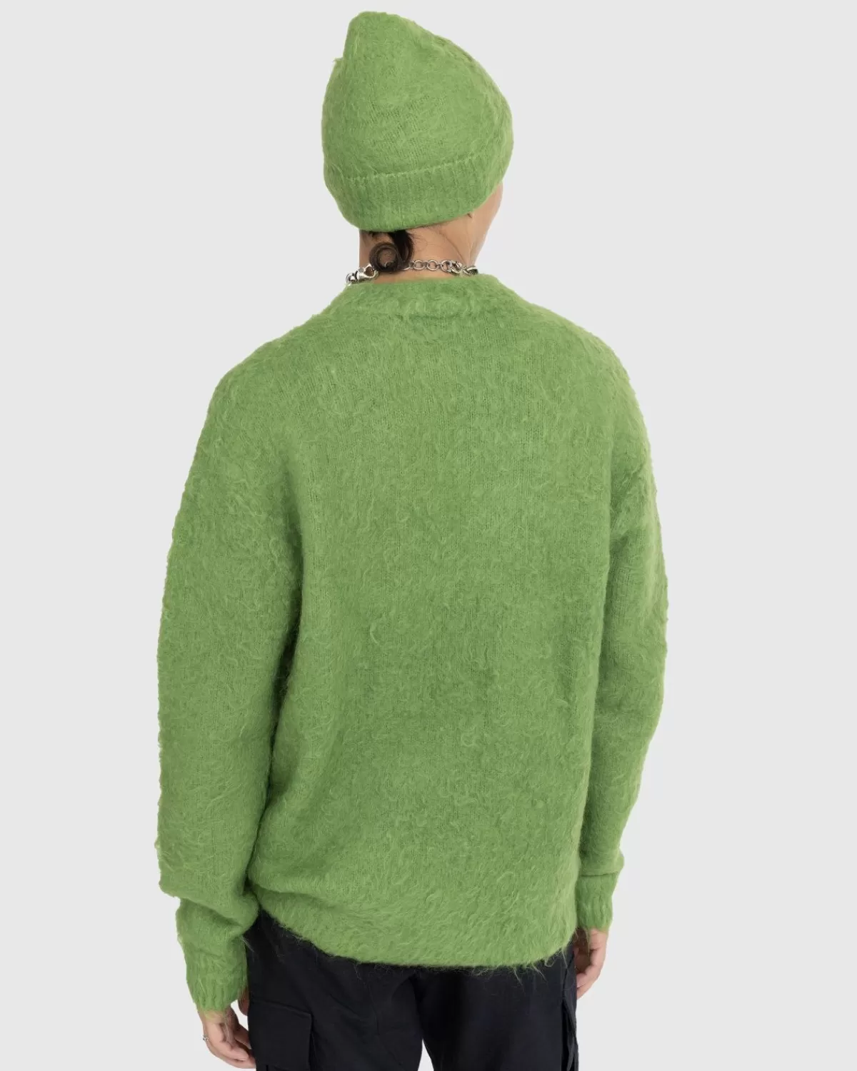 acne_studios_hair_crewneck_trui_peergroen_3.webp Gebreide Kleding^Acne Studios Hair Crewneck Trui Peergroen