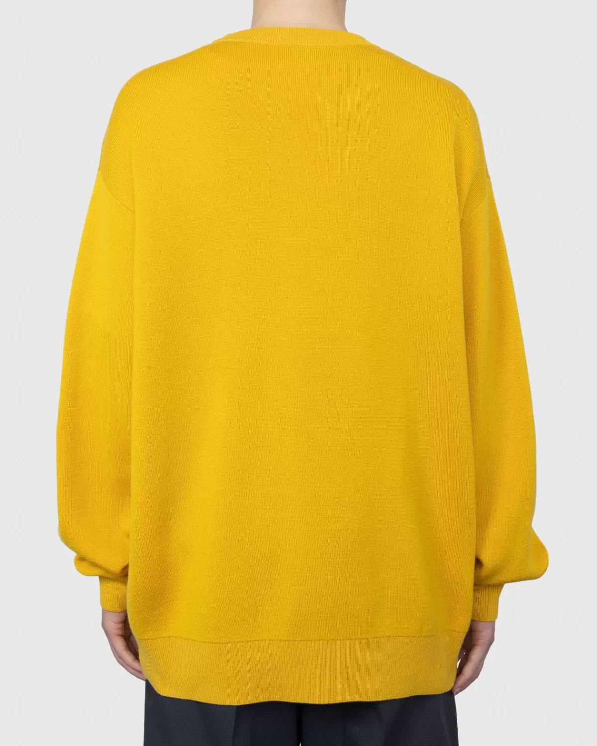acne_studios_merinowollen_trui_met_ronde_hals_geel_5.webp Gebreide Kleding^Acne Studios Merinowollen Trui Met Ronde Hals Geel