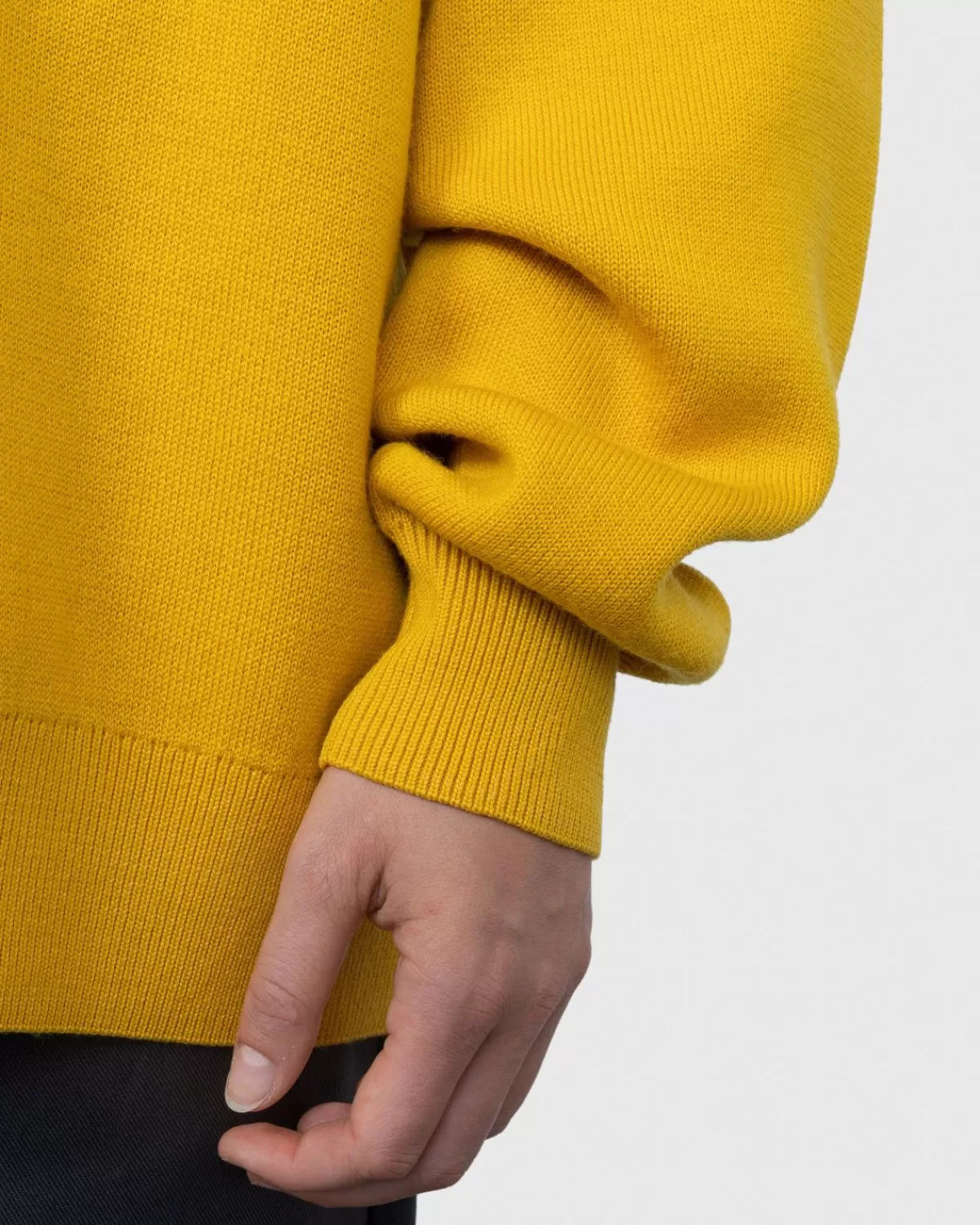 acne_studios_merinowollen_trui_met_ronde_hals_geel_6.webp Gebreide Kleding^Acne Studios Merinowollen Trui Met Ronde Hals Geel