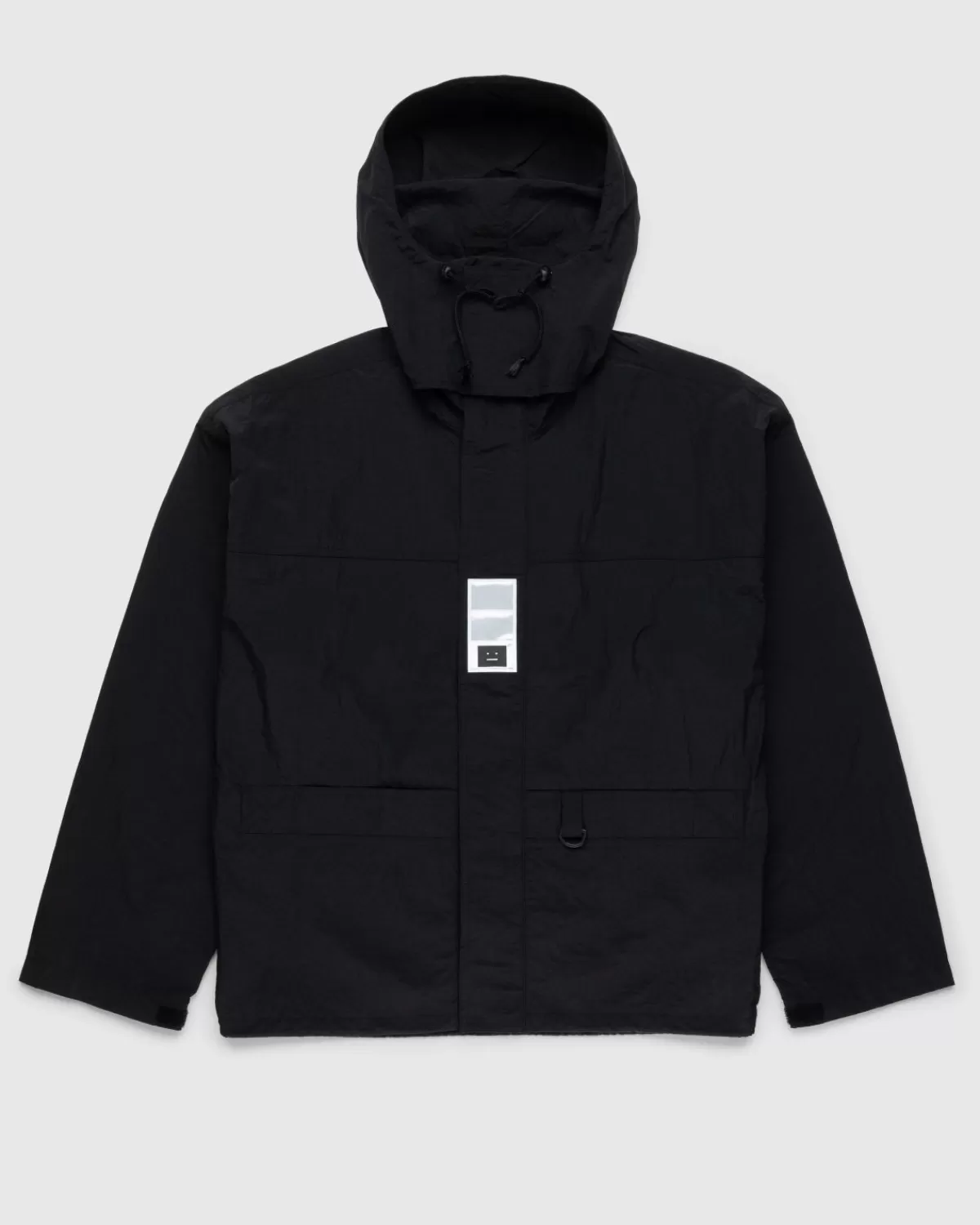 Bovenkleding^Acne Studios Nylon Jack Met Capuchon Zwart