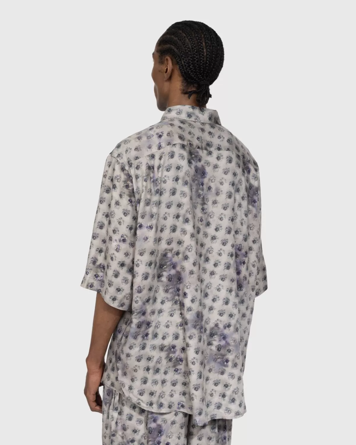 Overhemden^Acne Studios Overhemd Met Korte Mouwen En Knoopsluiting Grijs