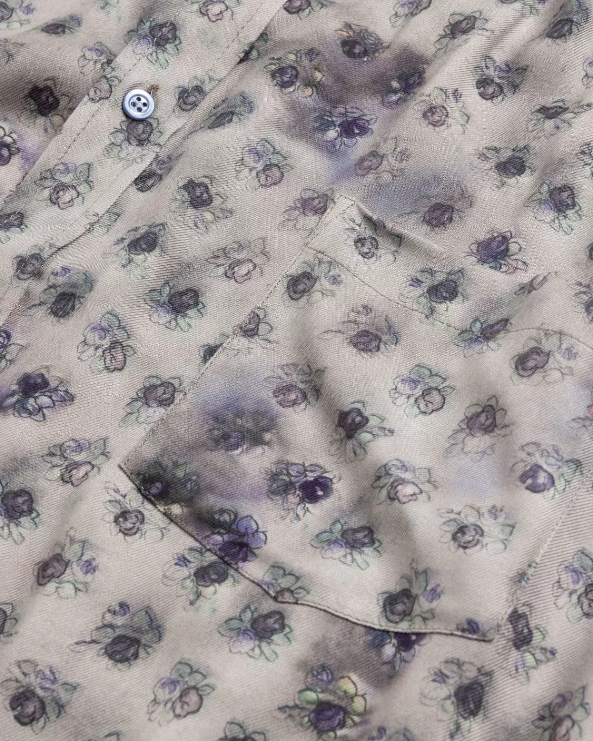 Overhemden^Acne Studios Overhemd Met Korte Mouwen En Knoopsluiting Grijs