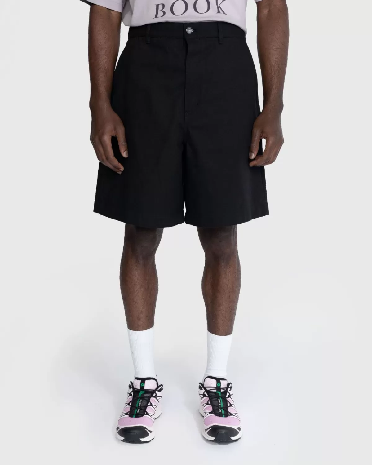 Korte Broek^Acne Studios Shorts Met Normale Pasvorm Zwart