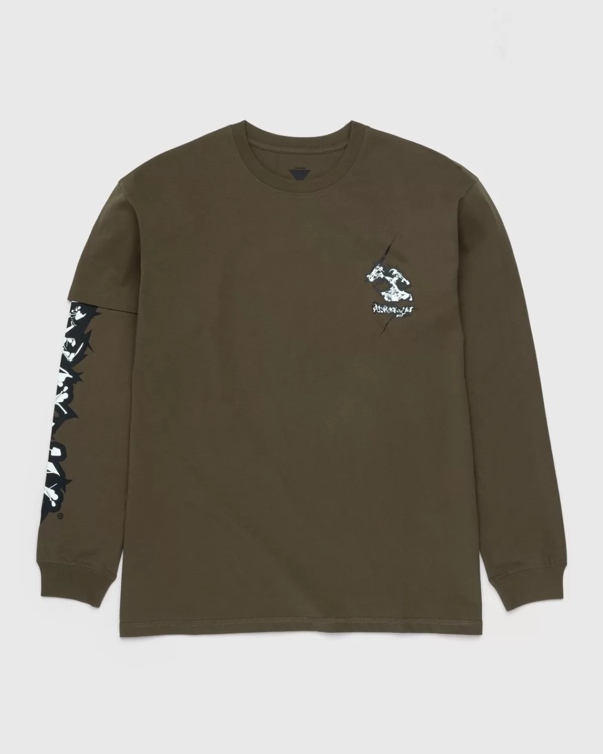 ACRONYM Acroniem S29-Pr-B T-Shirt Met Lange Mouwen Van Biologisch Katoen Groen Cheap