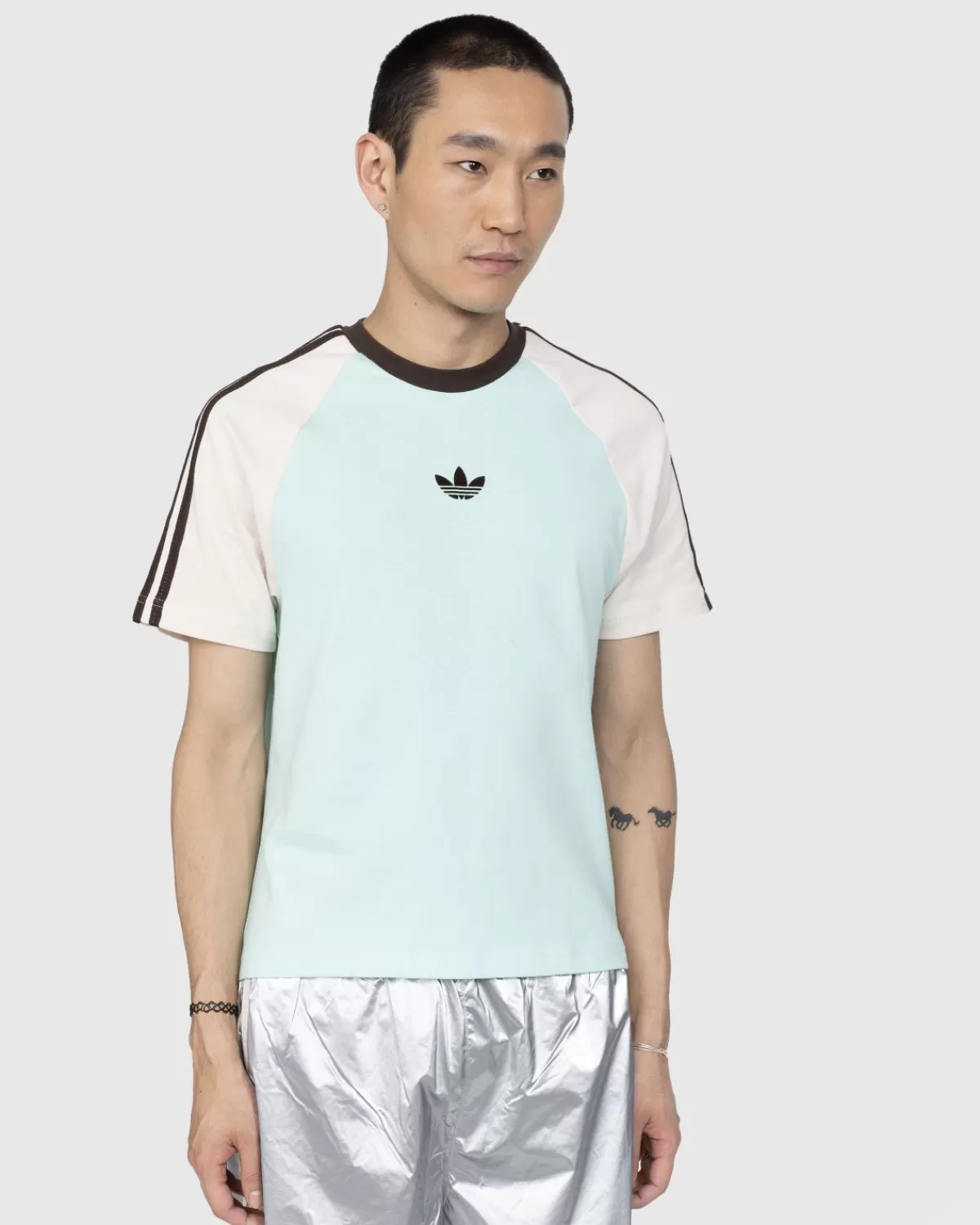 Adidas X Wales Bonner T-Shirt Van Biologisch Katoen, Helder Mint New