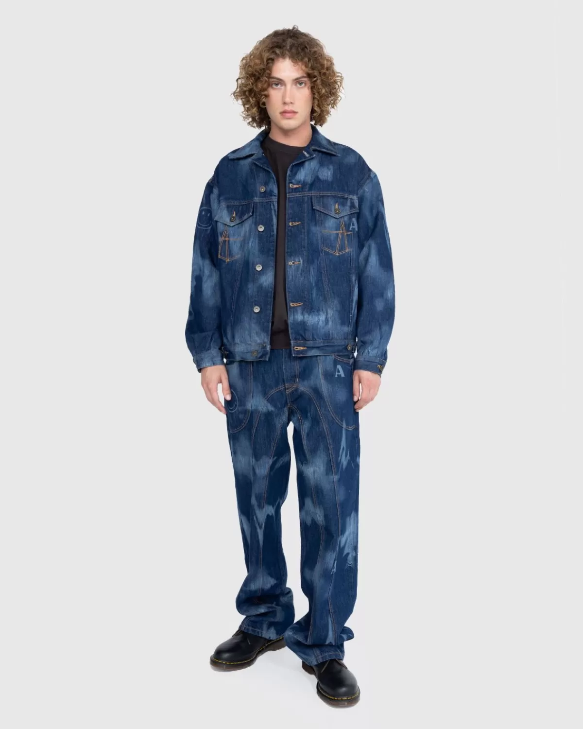 Broek^Ahluwalia - Kenmerkende Jeans Met Lage Taille Indigo