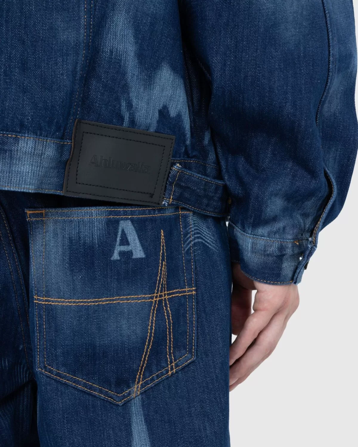 Broek^Ahluwalia - Kenmerkende Jeans Met Lage Taille Indigo