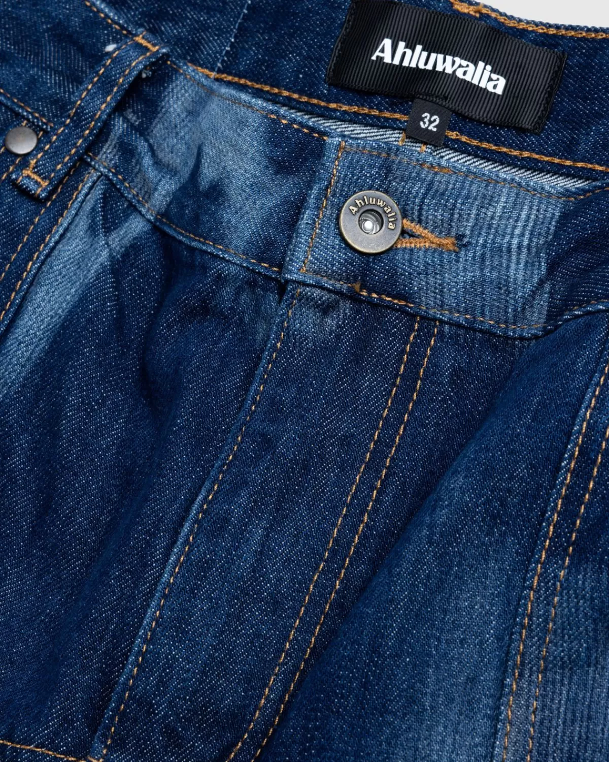 Broek^Ahluwalia - Kenmerkende Jeans Met Lage Taille Indigo