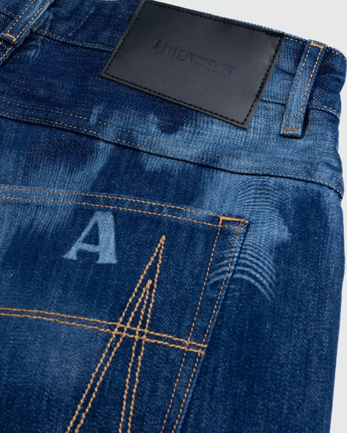 Broek^Ahluwalia - Kenmerkende Jeans Met Lage Taille Indigo