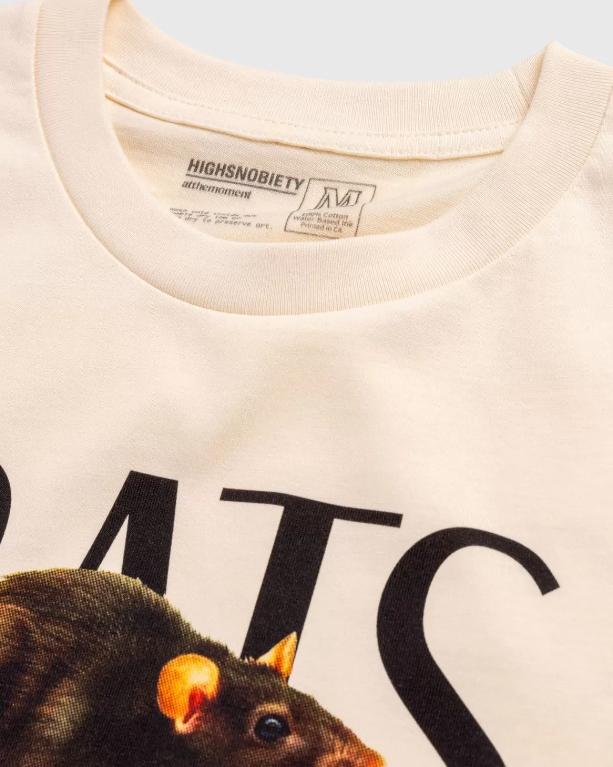 At The Moment X Highsnobiety New York Rats T-Shirt Gebroken Wit Discount