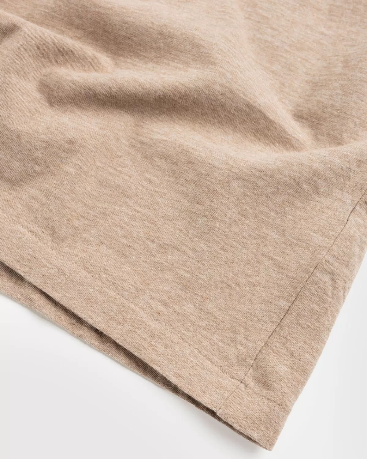 Gebreide Kleding^Auralee Hard Twist Katoen Kasjmier Boothals T-Shirt Met Lange Mouwen Beige