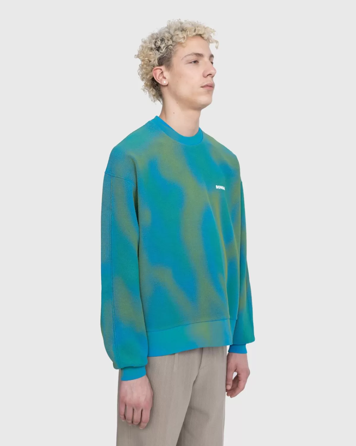 bonsai_spray_geverfd_sweatshirt_met_ronde_hals_blauw_1.webp Gebreide Kleding^Bonsai Spray Geverfd Sweatshirt Met Ronde Hals Blauw