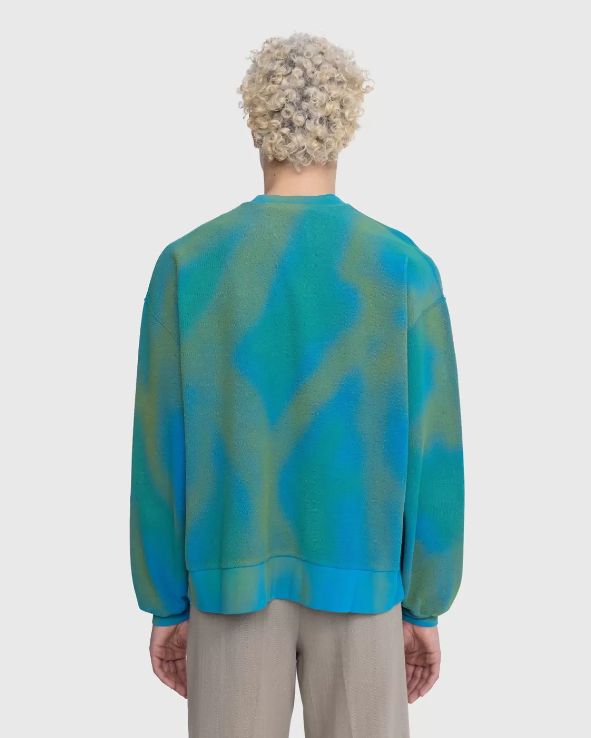 bonsai_spray_geverfd_sweatshirt_met_ronde_hals_blauw_6.webp Gebreide Kleding^Bonsai Spray Geverfd Sweatshirt Met Ronde Hals Blauw