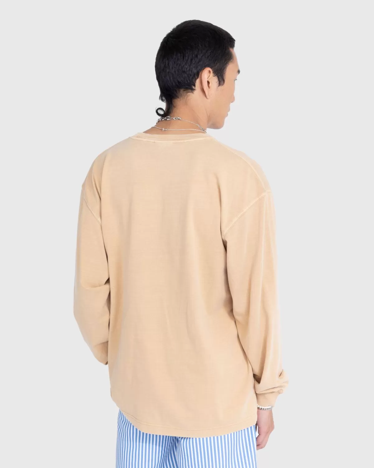 Carhartt WIP Nelson T-Shirt Met Lange Mouwen Garment-Dyed Dusty Hamilton Brown Clearance