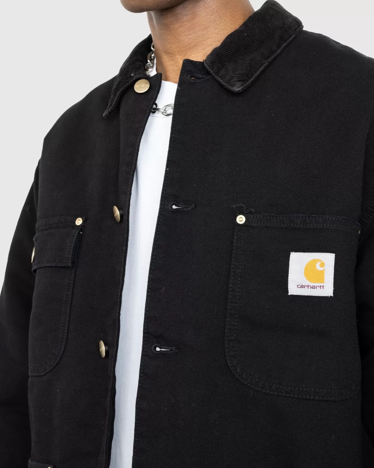 carhartt_wip_og_chore_jas_zwartverouderd_canvas_3.webp Bovenkleding^Carhartt WIP Og Chore Jas Zwart/Verouderd Canvas