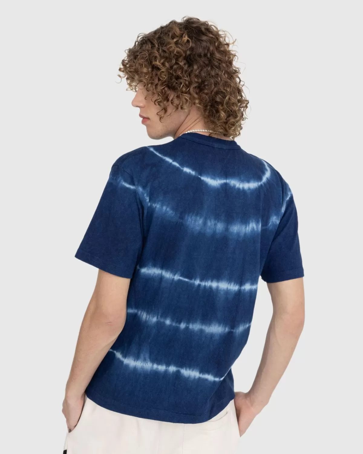 Human Made Door De Mens Gemaakt Ningen-Sei Indigo Geverfd T-Shirt #1 Blauw Fashion
