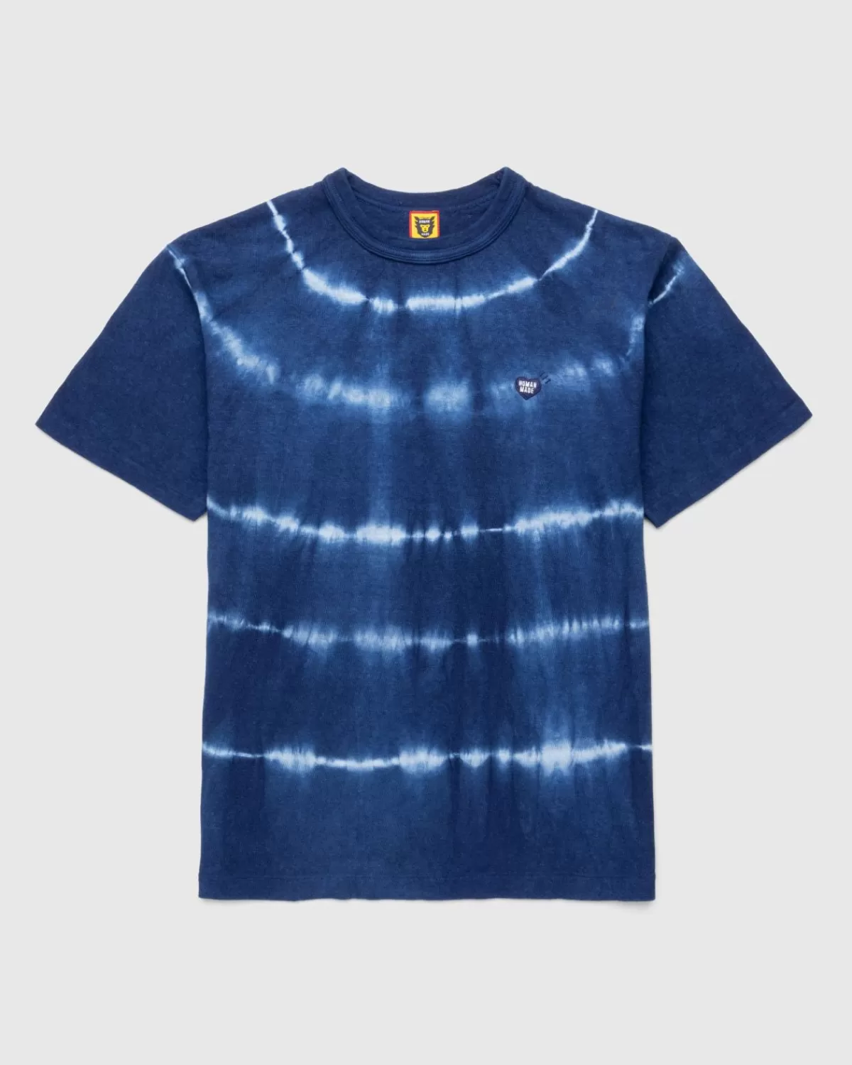 Human Made Door De Mens Gemaakt Ningen-Sei Indigo Geverfd T-Shirt #1 Blauw Fashion