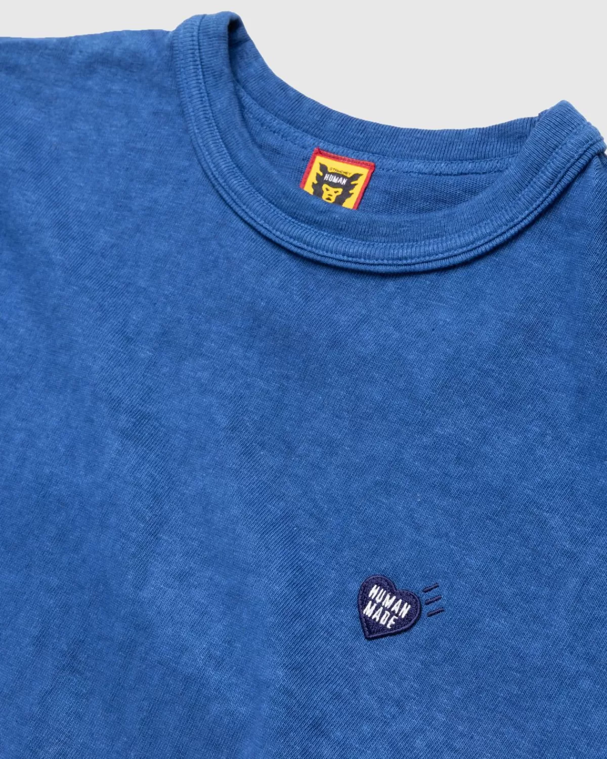 Human Made Door De Mens Gemaakt Ningen-Sei Indigo Geverfd T-Shirt #2 Blauw Store
