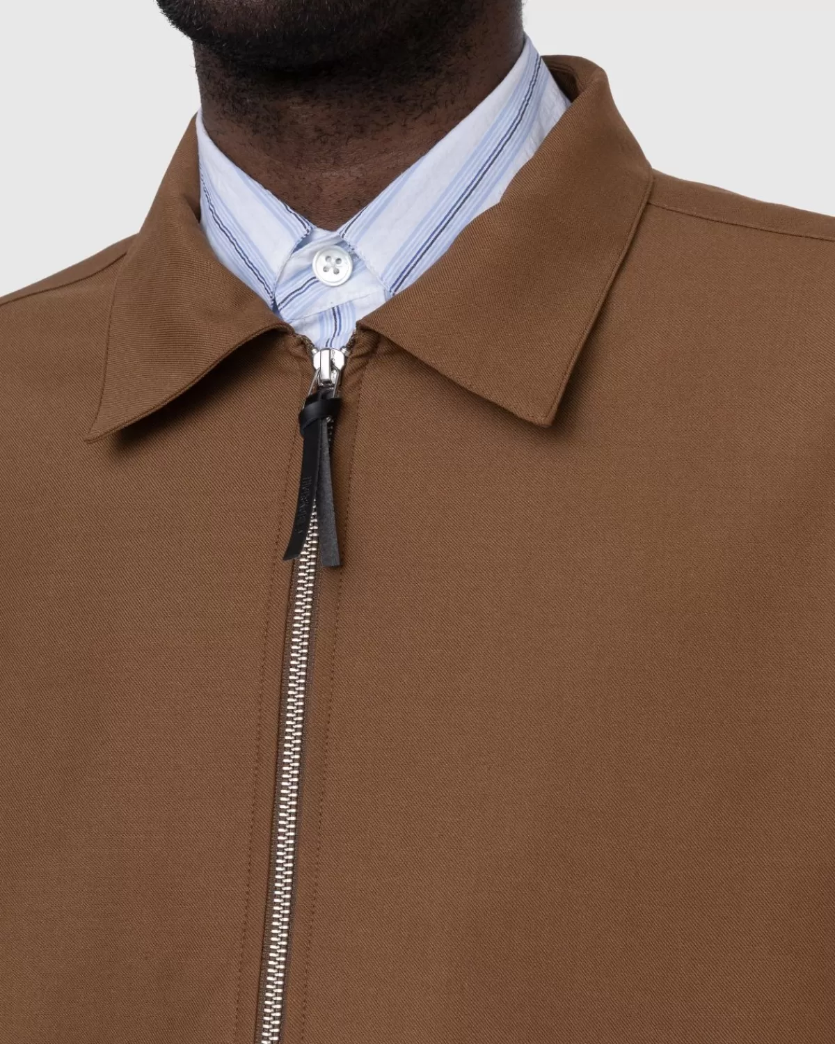 highsnobiety_garagejas_van_wolmix_bruin_8.webp Bovenkleding^Highsnobiety Garagejas Van Wolmix Bruin