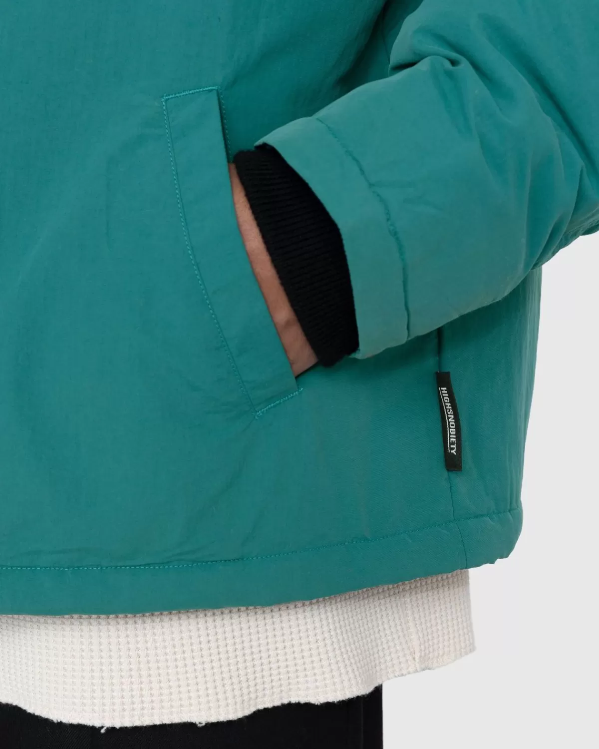 highsnobiety_geisoleerd_coachjack_zeegroen_3.webp Bovenkleding^Highsnobiety Geisoleerd Coachjack Zeegroen