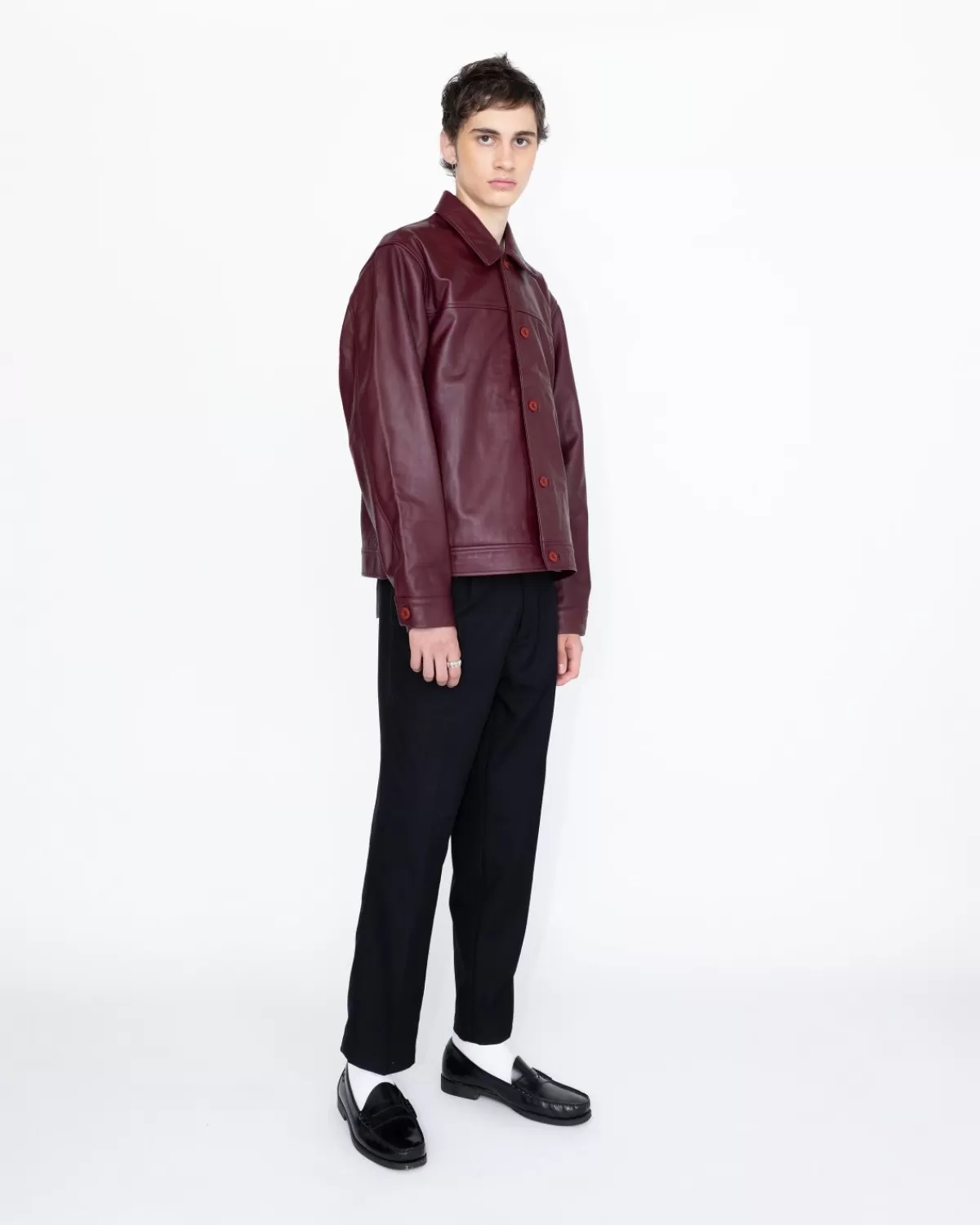 highsnobiety_hs05_leren_jas_bordeaux_6.webp Bovenkleding^Highsnobiety HS05 Leren Jas Bordeaux