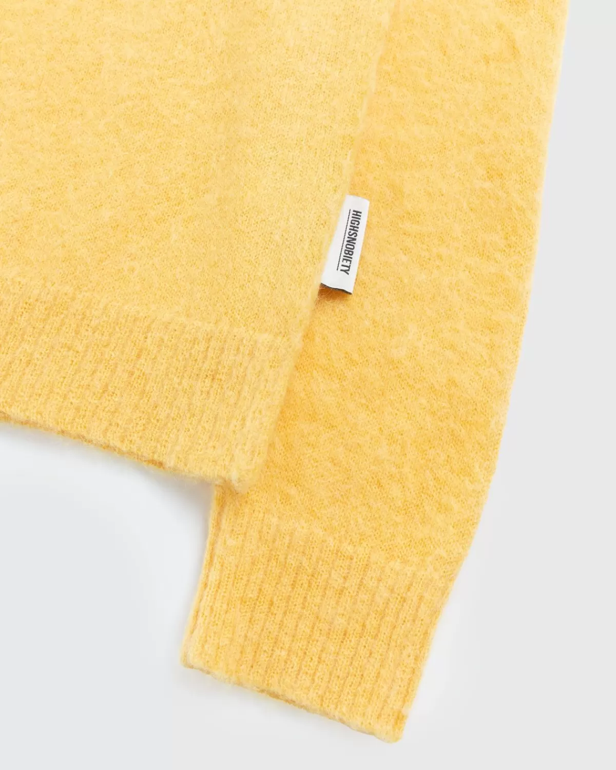 highsnobiety_lichte_alpaca_crew_sweater_geel_3.webp Gebreide Kleding^Highsnobiety Lichte Alpaca Crew Sweater Geel