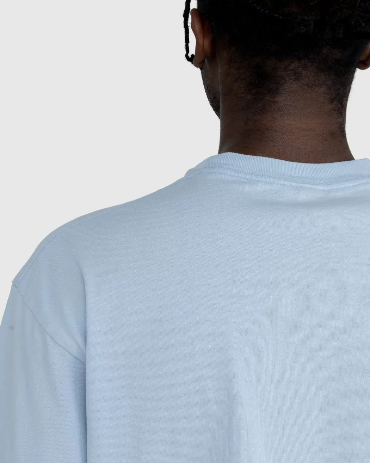 Highsnobiety New York Line Jersey Met Korte Mouwen, Lichtblauw Store