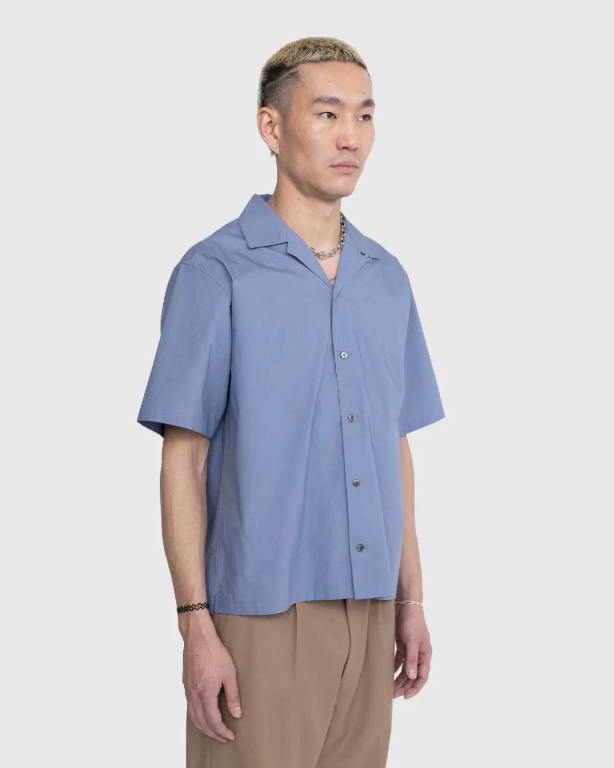 highsnobiety_poplin_overhemd_met_korte_mouwen_blauw_4.webp Overhemden^Highsnobiety Poplin Overhemd Met Korte Mouwen Blauw