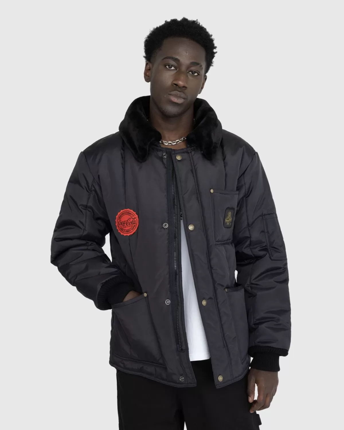 Bovenkleding^Highsnobiety X Coca-Cola Zero Sugar Refrigiwear Iron-Tuff® Polar Jacket Zwart