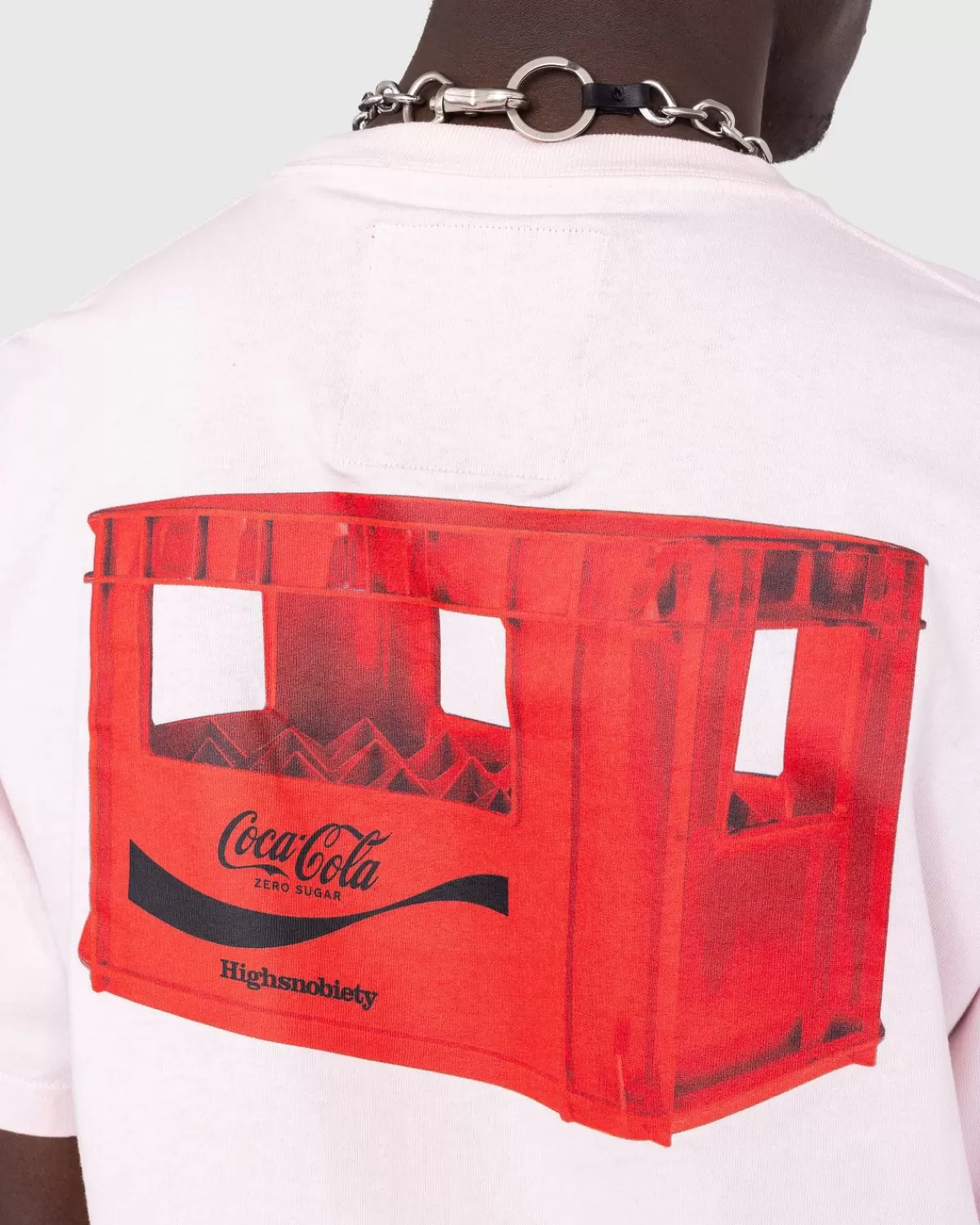Highsnobiety X Coca-Cola Zero Sugar T-Shirt Met Korte Mouwen Roze Best