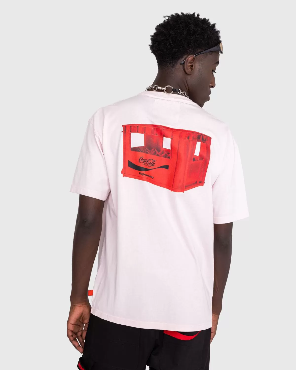 Highsnobiety X Coca-Cola Zero Sugar T-Shirt Met Korte Mouwen Roze Best