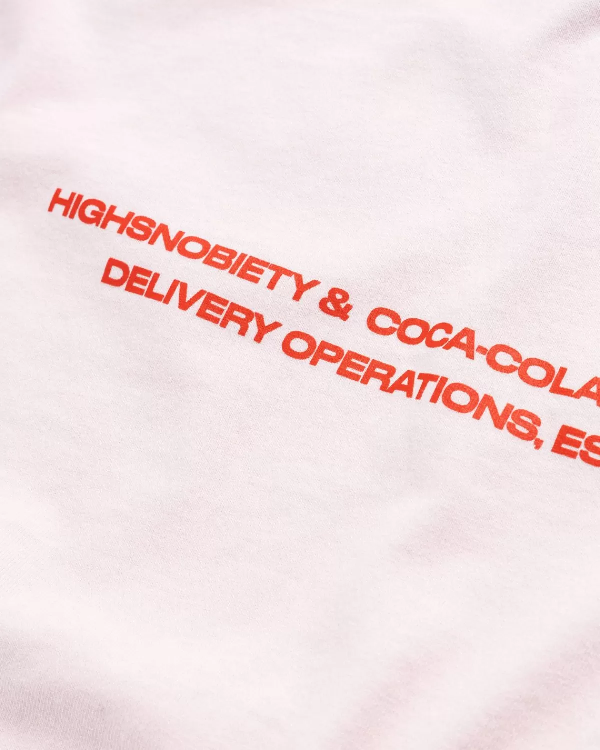 Highsnobiety X Coca-Cola Zero Sugar T-Shirt Met Korte Mouwen Roze Best