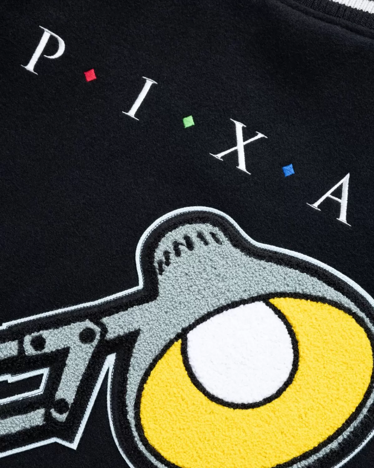 highsnobiety_x_pixar_varsityjack_zwart_1.webp Bovenkleding^Highsnobiety X Pixar Varsityjack Zwart