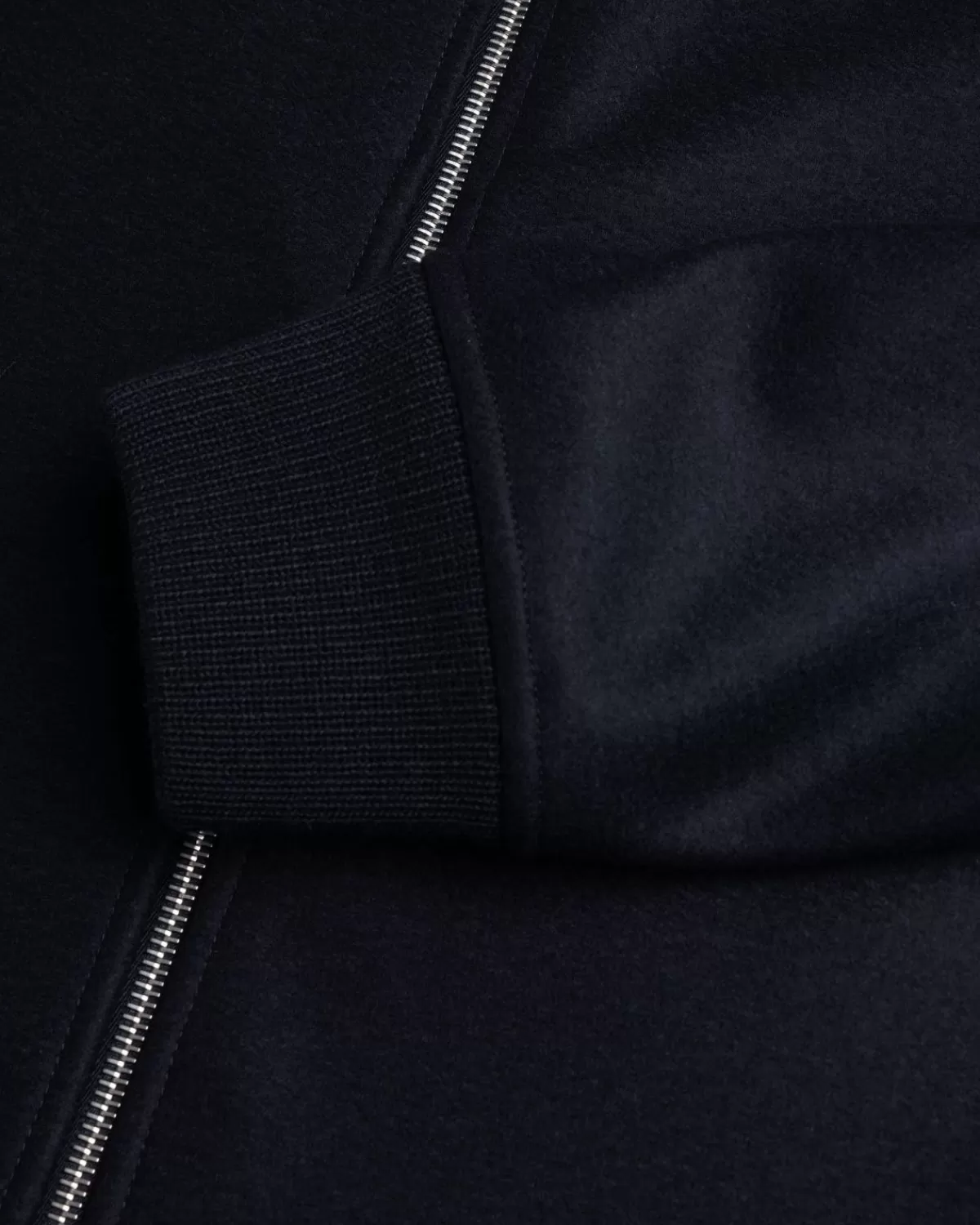 jil_sander_wollen_melton_jas_met_volledige_ritssluiting_zwart_3.webp Gebreide Kleding^Jil Sander Wollen Melton Jas Met Volledige Ritssluiting, Zwart