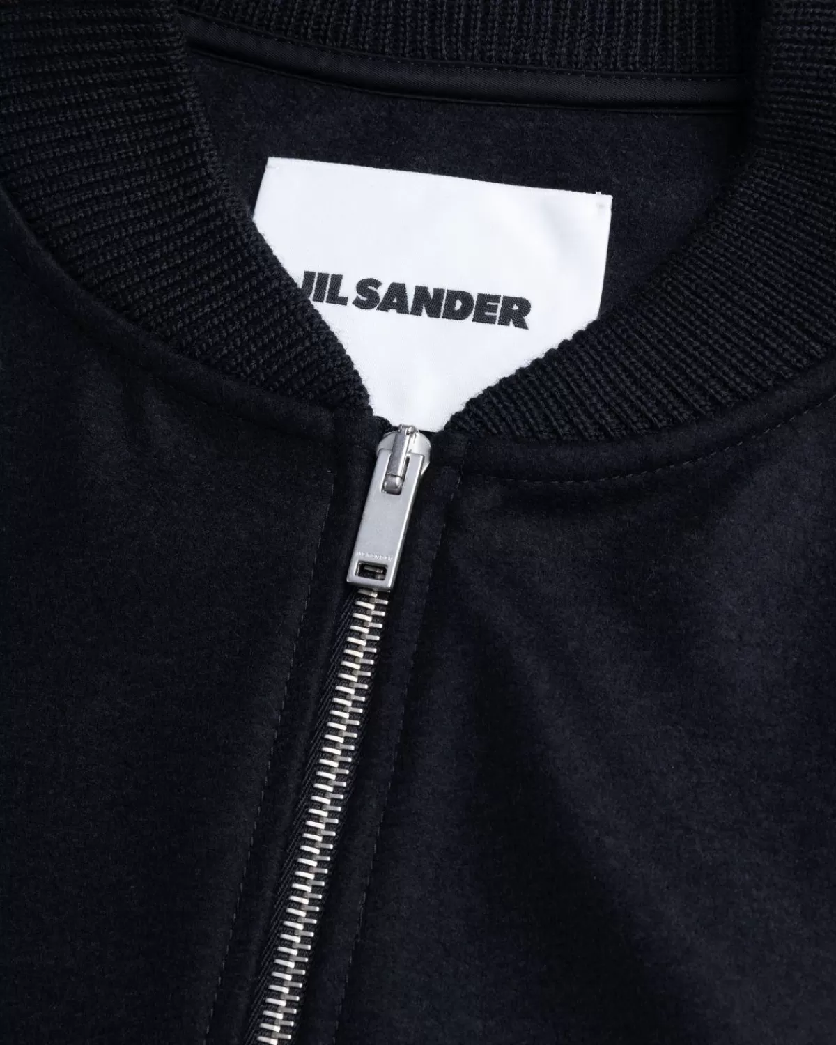 jil_sander_wollen_melton_jas_met_volledige_ritssluiting_zwart_7.webp Gebreide Kleding^Jil Sander Wollen Melton Jas Met Volledige Ritssluiting, Zwart