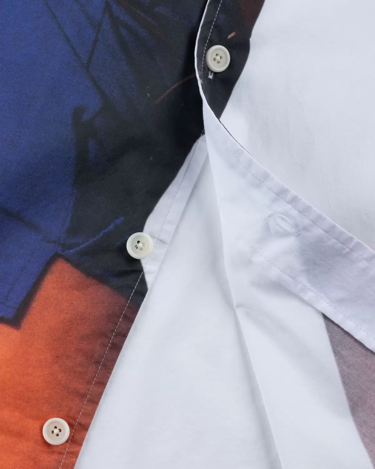 Overhemden^J.W. Anderson Jw Anderson Profielknopen Bedrukt Overhemd Met Korte Mouwen Wit