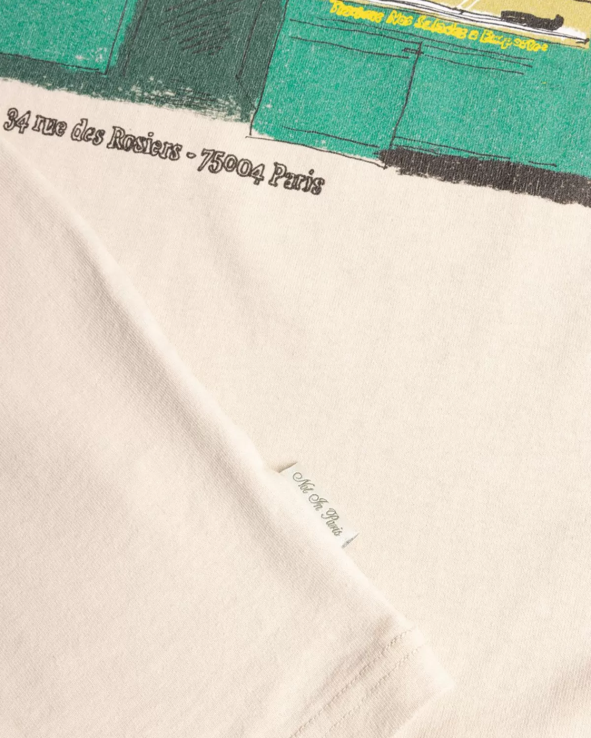 L'As du Fallafel X Highsnobiety T-Shirt Met Korte Mouwen Gebroken Wit Cheap