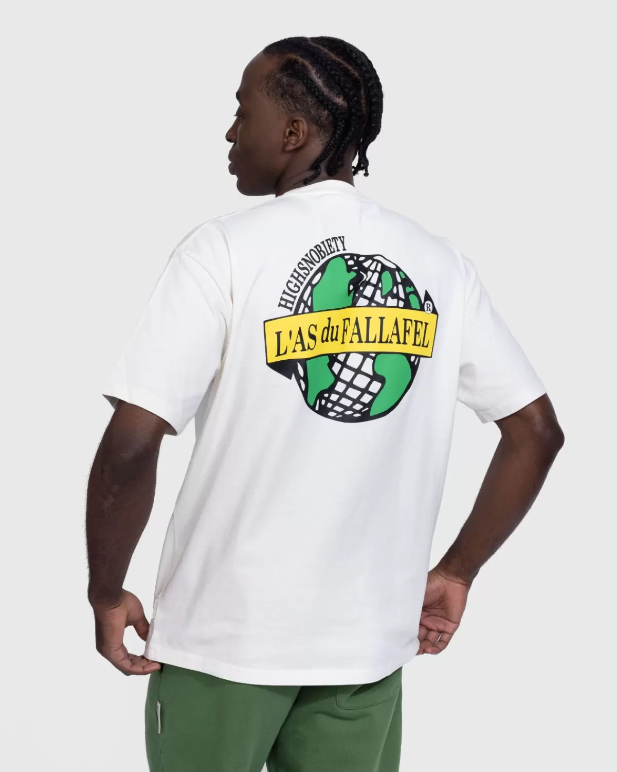 L'As du Fallafel X Highsnobiety T-Shirt Met Korte Mouwen Wit Hot