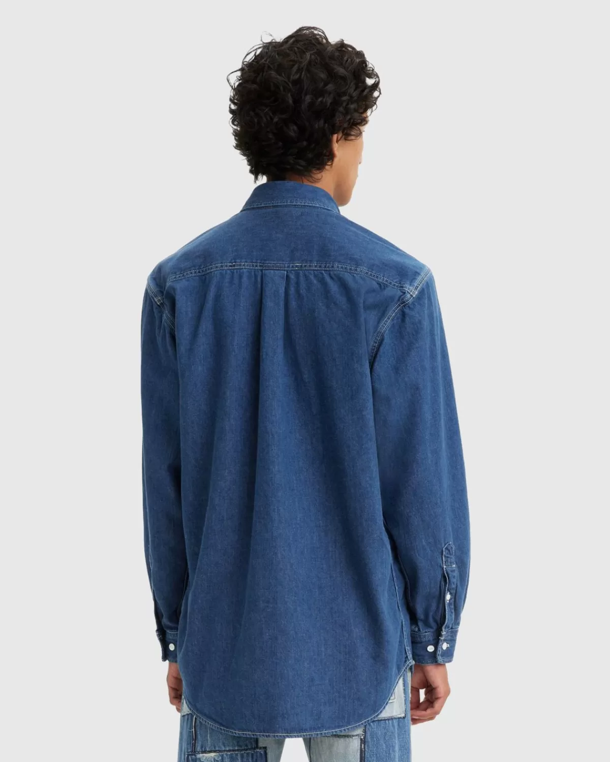 levis_lmc_klassiek_denim_overhemd_indigo_rinse_blue_5.webp Overhemden^Levi's Lmc Klassiek Denim Overhemd Indigo Rinse Blue