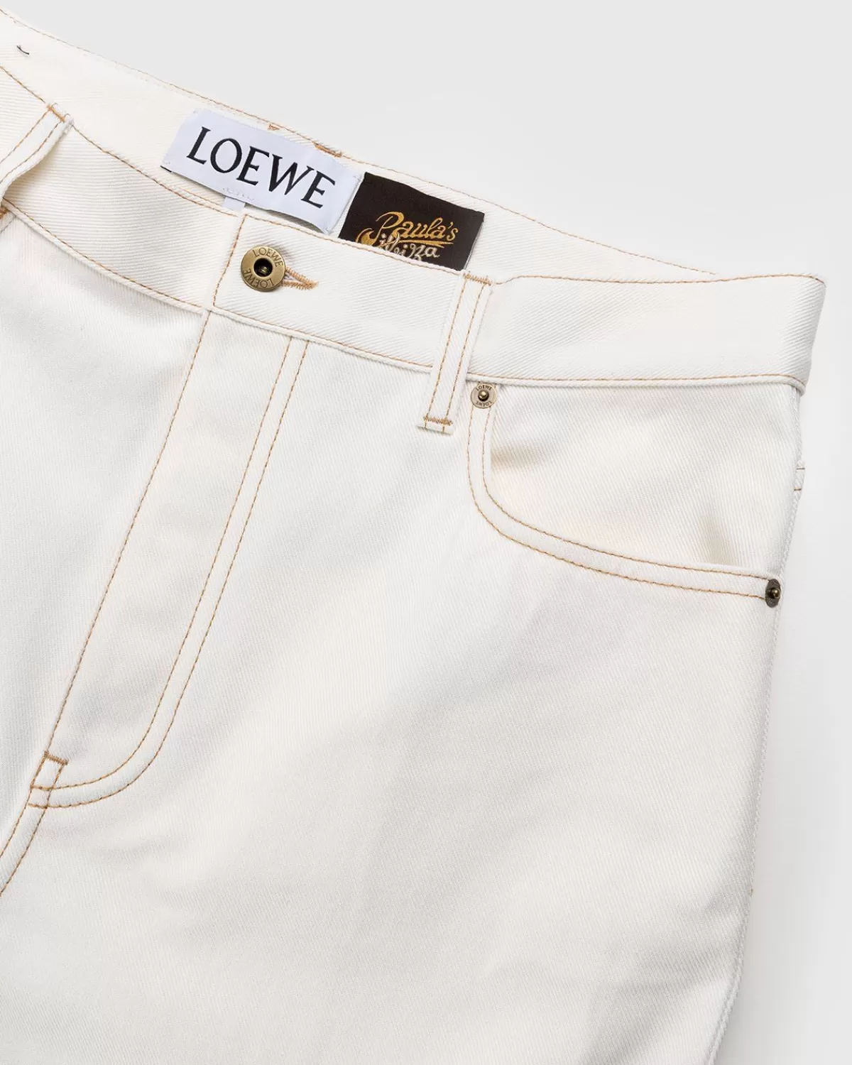 loewe_paulas_ibiza_boot_cut_denim_broek_wit_5.webp Broek^Loewe Paula'S Ibiza Boot Cut Denim Broek Wit