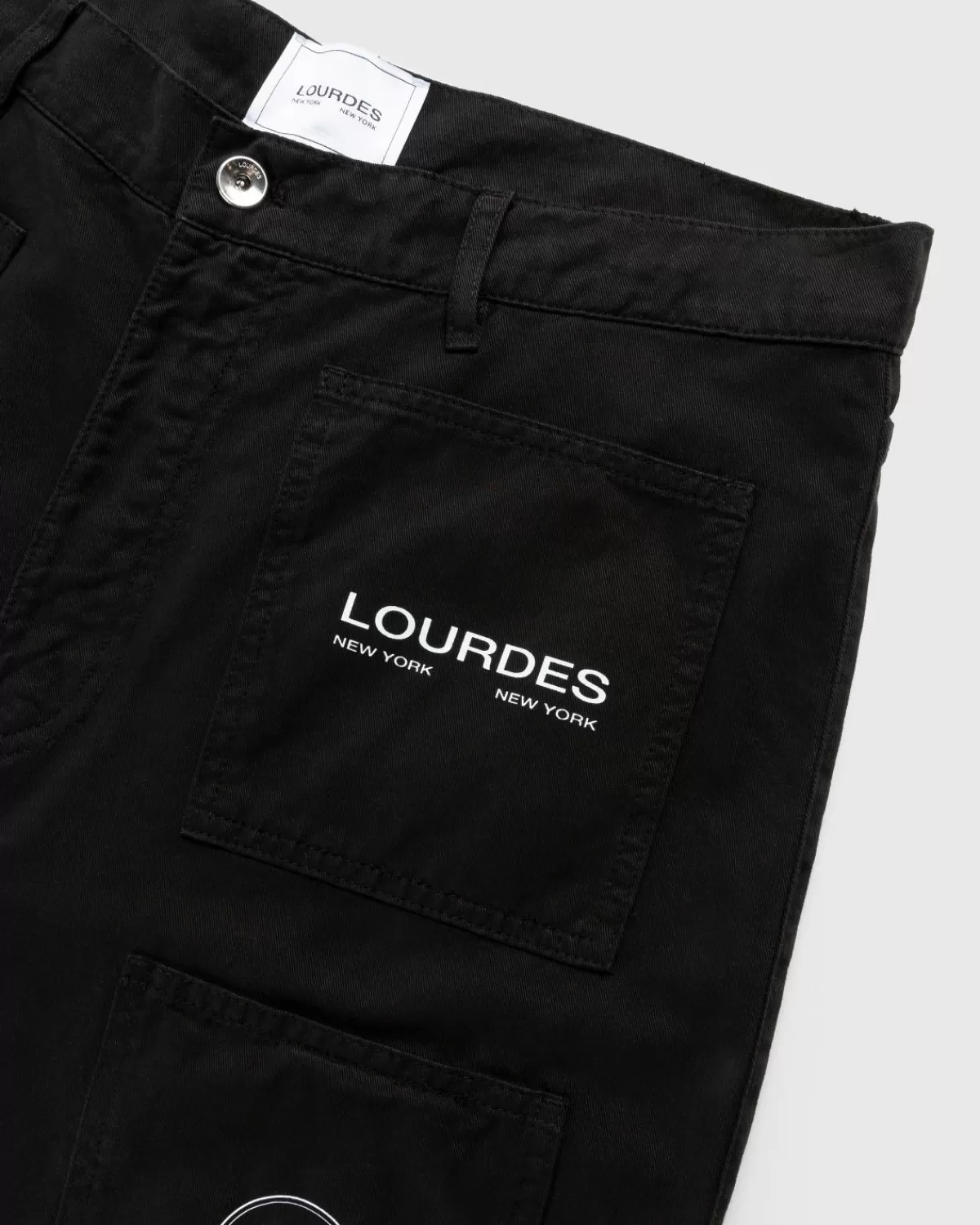Lourdes New York Cargoshort Met Meerdere Zakken, Zwart Cheap