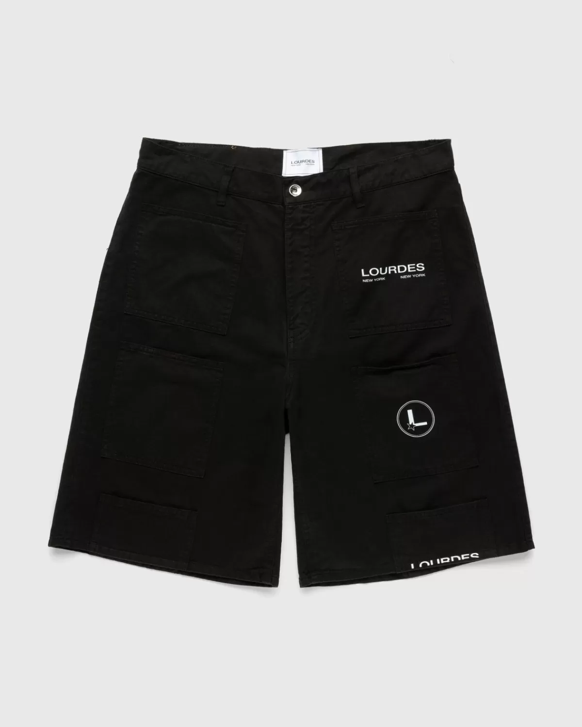 Lourdes New York Cargoshort Met Meerdere Zakken, Zwart Cheap