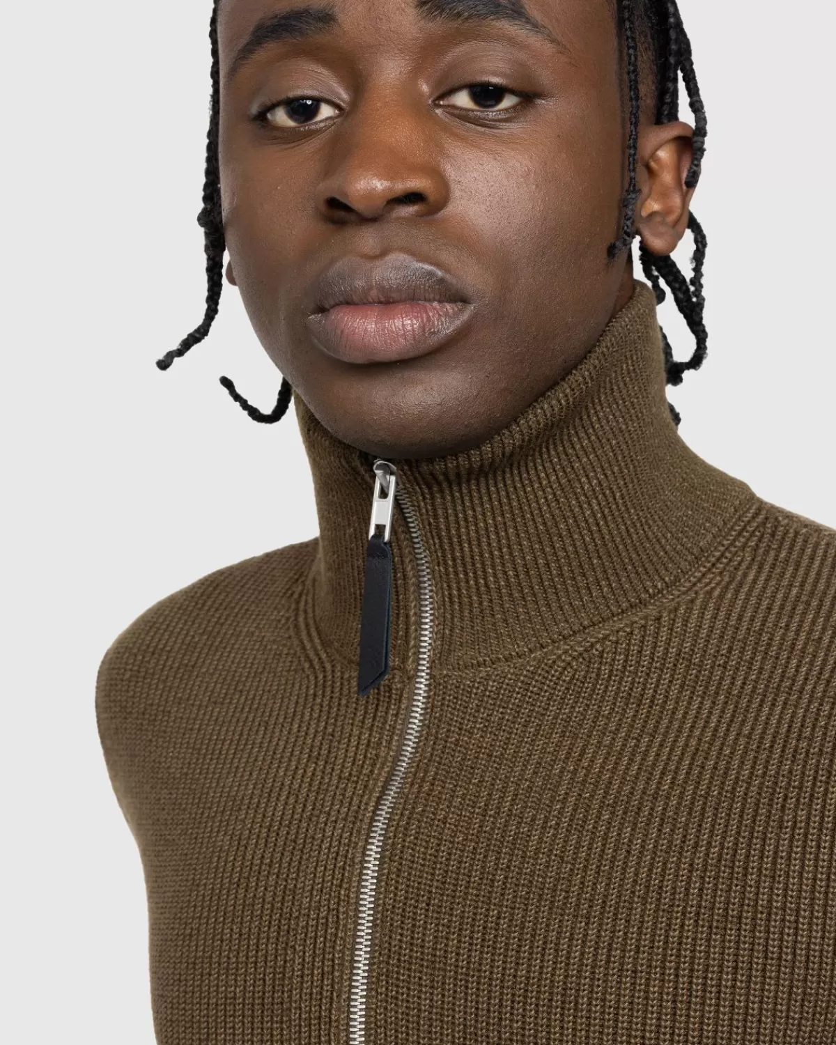 maison_margiela_gebreid_vest_met_ritssluiting_bruin_2.webp Gebreide Kleding^Maison Margiela Gebreid Vest Met Ritssluiting Bruin