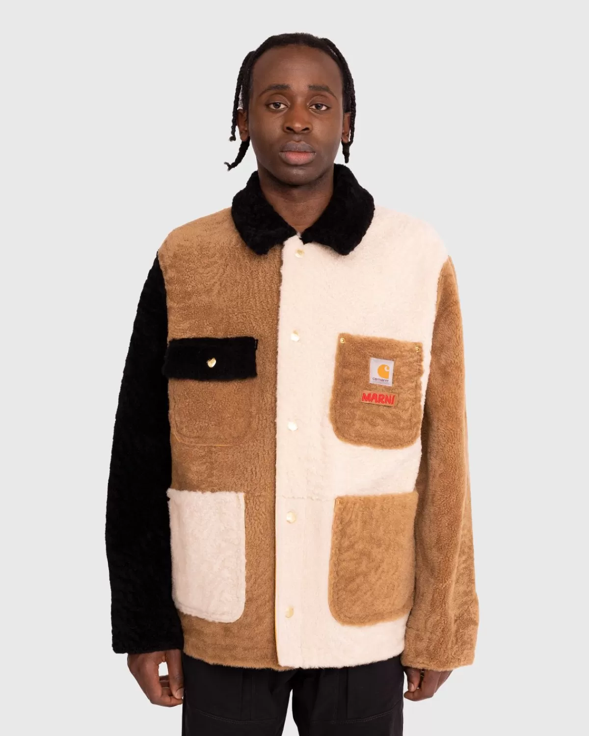marni_x_carhartt_wip_omkeerbare_shearling_jas_bruin_5.webp Bovenkleding^Marni X Carhartt Wip Omkeerbare Shearling Jas Bruin