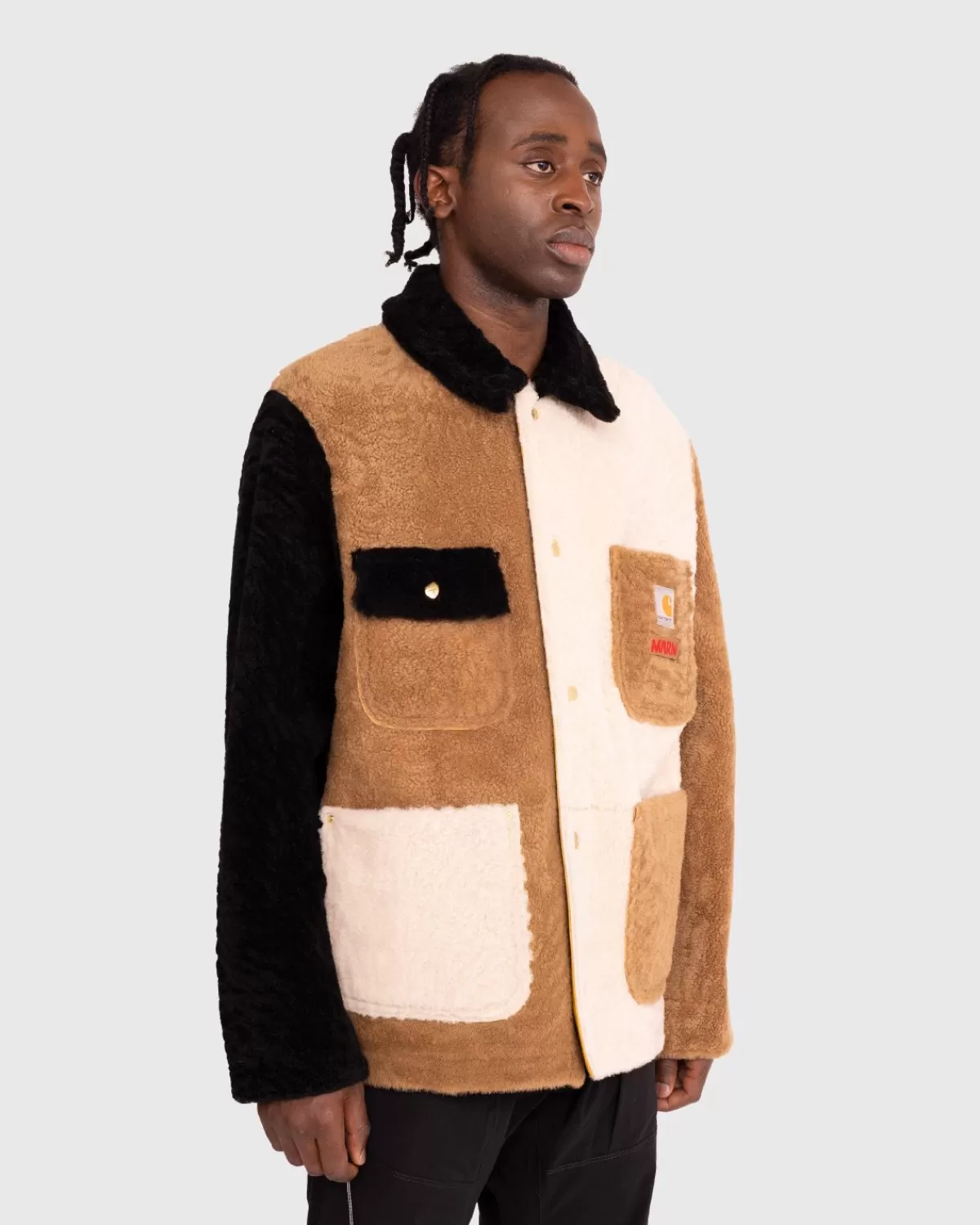 marni_x_carhartt_wip_omkeerbare_shearling_jas_bruin_7.webp Bovenkleding^Marni X Carhartt Wip Omkeerbare Shearling Jas Bruin