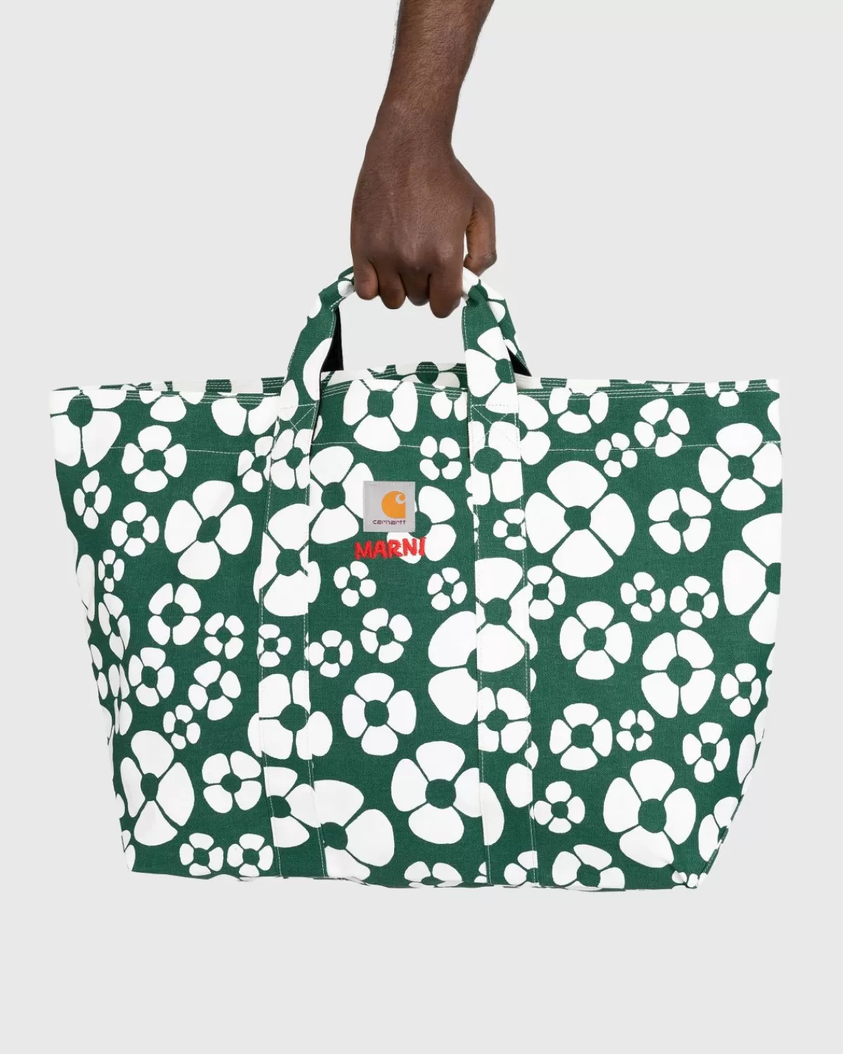 Marni X Carhartt Wip Shopper Met Bloemenprint Groen Sale