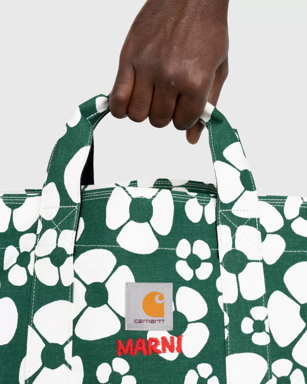 Marni X Carhartt Wip Shopper Met Bloemenprint Groen Sale